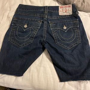 Blue Jean True Religion Shorts Sz 30